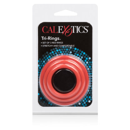 CALEXOTICS - ENSEMBLE DE TROIS ANNEAUX ROUGES