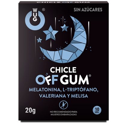 WUG GUM - OFF VALÉRIANE, TRYPTOPHANE, MÉLISE ET MÉLATONINE 10 UNITÉS