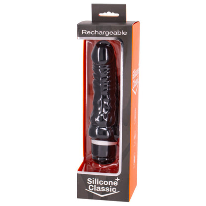 SEVEN CREATIONS - VIBRATEUR RECHARGEABLE NOIR 7V 18 CM MODELE 2