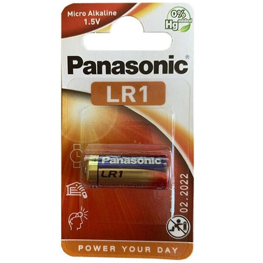 PANASONIC - PILE ALCALINE LR1 1,5V BLISTER 1 UNITÉ