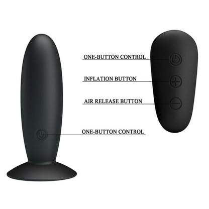 MR PLAY - PLUG ANAL AVEC TÉLÉCOMMANDE À VIBRATION NOIR