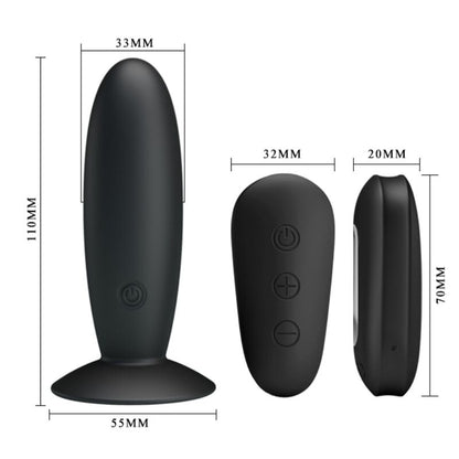 MR PLAY - PLUG ANAL AVEC TÉLÉCOMMANDE À VIBRATION NOIR