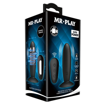 MR PLAY - PLUG ANAL AVEC TÉLÉCOMMANDE À VIBRATION NOIR