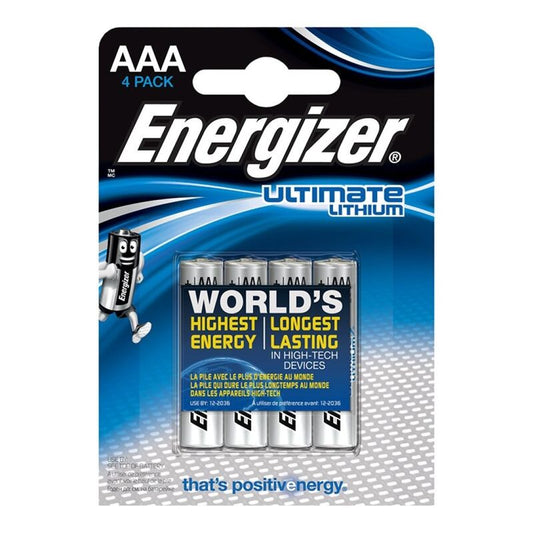 ENERGIZER - ULTIME LITHIUM AAA L92 LR03 1.5V *4