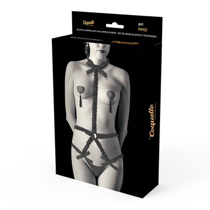 COQUETTE CHIC DESIRE - ENSEMBLE LINGERIE AVEC COUVRE-TALON DELUXE