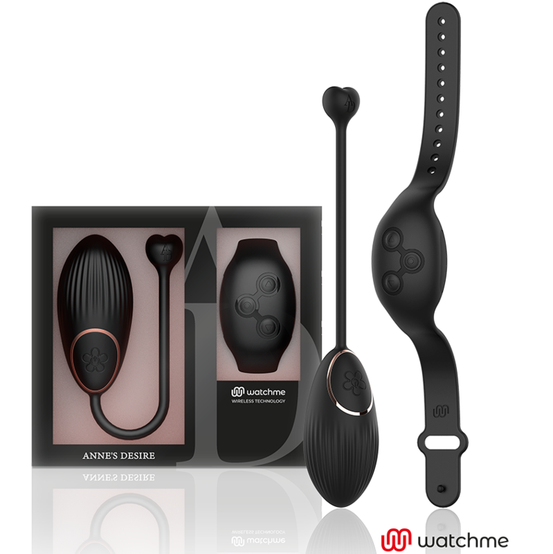 ANNE'S DESIRE - TECHNOLOGIE DE TÉLÉCOMMANDE EGG WATCHME NOIR