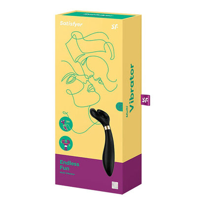 SATISFYER - VIBRATEUR MULTI ENDLESS FUN 3 BLEU