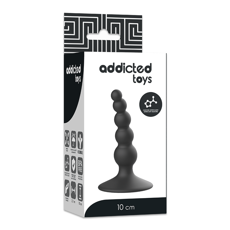 ADDICTED TOYS - PLUG ANAL SEXUEL 10 CM NOIR