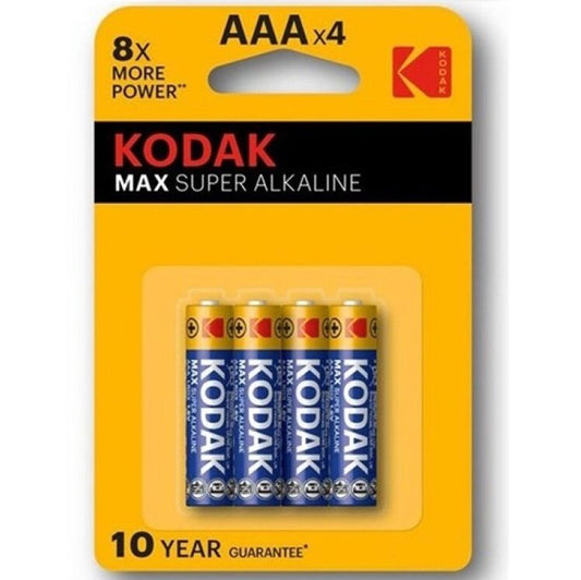 KODAK - PILE BLISTER MAX SUPER ALCALINE AAA LR03 * 4